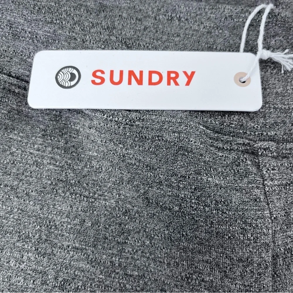 NWT Sundry Women's Striped Elastic Waist Sweat Pants Size 2; Weekend Wear